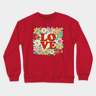 Love floral design Crewneck Sweatshirt